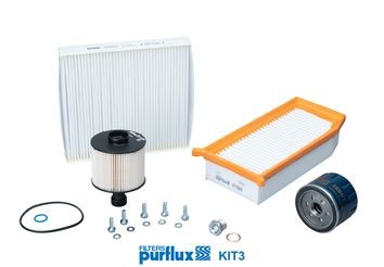 PURFLUX Σετ φίλτρων KIT3 PURFLUX KIT3 Σετ φίλτρων RENAULT Taliant Sedan σε χαμηλές τιμές