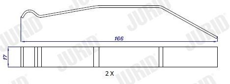 JURID Jarrupalojen asennussarja FAC179 FAC179 JURID Tarvikesarja, jarrupala OPEL VECTRA