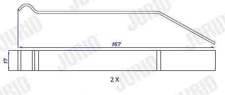 JURID Kit accessori, pastiglia freno FAC180 FAC180 costo Kit accessori, pastiglia freno PEUGEOT 307 JURID