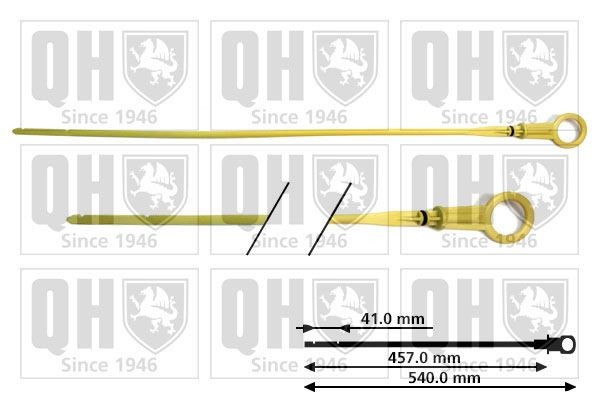 QUINTON HAZELL Ράβδος μέτρησης στάθμης λαδιού QOD136 QUINTON HAZELL QOD136 Δείκτης στάθμης λαδιού Renault Symbol Thalia φθηνά