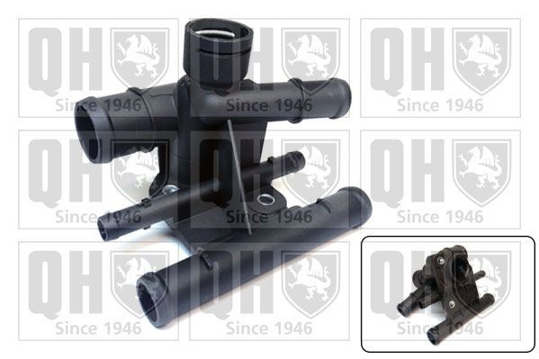 QUINTON HAZELL Kølevæskeflange QTH1016CF Kølervæske flange QUINTON HAZELL Skoda ROOMSTER QTH1016CF