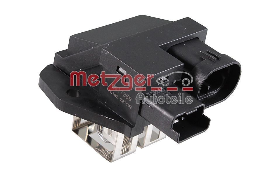 METZGER Pre-resistor, electro motor radiator fan 0917359 0917359 METZGER heater resistor for AUDI A5