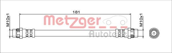 METZGER Bremsschlauch 4111797 4111797 Bremsschlauch METZGER SMART Kosten