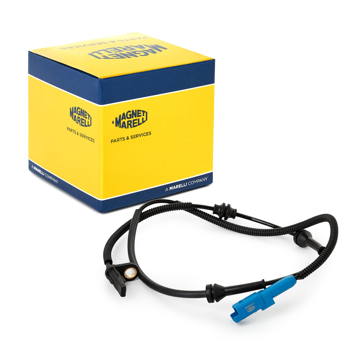 MAGNETI MARELLI Wielsnelheidssensor (ABS) 172100086010 Abs sensor MAGNETI MARELLI 206 172100086010 goedkoop