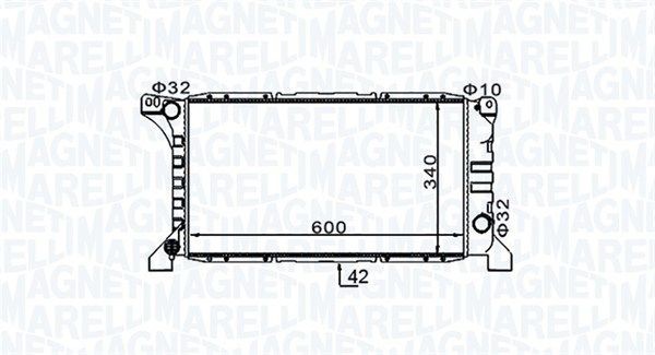 MAGNETI MARELLI Ψυγείο, ψύξη κινητήρα 350213154200 MAGNETI MARELLI 350213154200 Ψυγειο νερου Transit Mk3 Van (VE64) τιμες
