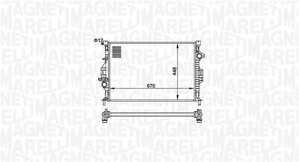 MAGNETI MARELLI Radiatore motore 350213158700 MAGNETI MARELLI 350213158700 Radiatore Focus 3 Station Wagon originale prezzo