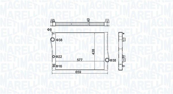 MAGNETI MARELLI Kühler, Motorkühlung 350213163500 350213163500 Kühler DAIHATSU EXTOL MAGNETI MARELLI kaufen