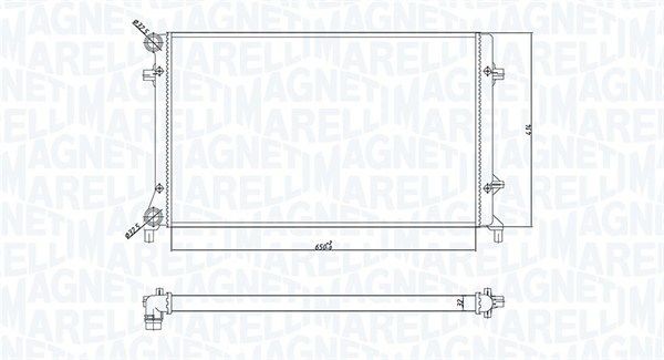 MAGNETI MARELLI Radiatore motore 350213166900 350213166900 Radiatore MAGNETI MARELLI SEAT MARBELLA costo