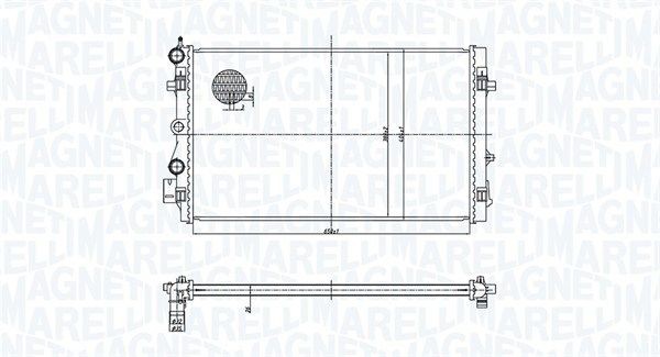MAGNETI MARELLI Jäähdytin, moottorin jäähdytys 350213167900 350213167900 MAGNETI MARELLI Jäähdytin SEAT ATECA