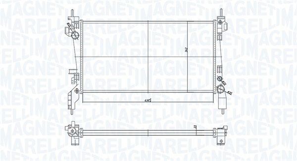 MAGNETI MARELLI Radiateur du moteur 350213172600 350213172600 Radiateur de refroidissement PEUGEOT 108 MAGNETI MARELLI