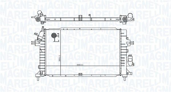MAGNETI MARELLI Radiator, motorkjøling 350213176100 350213176100 Radiator OPEL CAMPO MAGNETI MARELLI