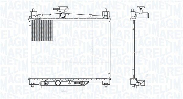 MAGNETI MARELLI Radiaator, mootorijahutus 350213176300 Mootori jahutusradiaator MAGNETI MARELLI MR 2 350213176300 odav