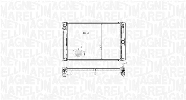 MAGNETI MARELLI Radiaator, mootorijahutus 350213178600 MAGNETI MARELLI 350213178600 originaal Jahutusradiaator Toyota Auris e15 hind