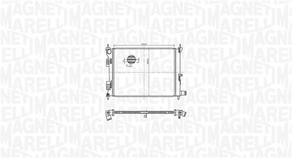 MAGNETI MARELLI Radiator, motorkjøling 350213179500 350213179500 Radiator HYUNDAI COUPE MAGNETI MARELLI