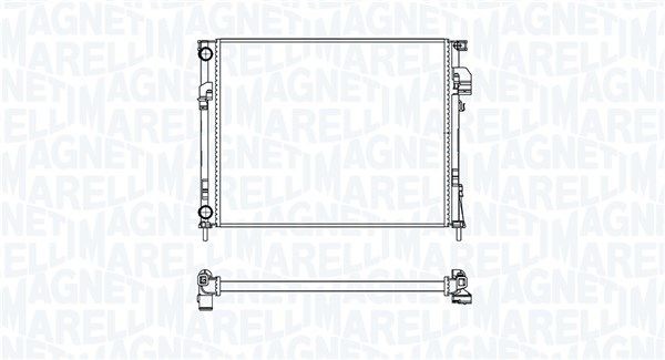 Radiaator, mootorijahutus MAGNETI MARELLI 350213181600 MAGNETI MARELLI 350213181600 Radiaator NISSAN PRIMASTAR 2002