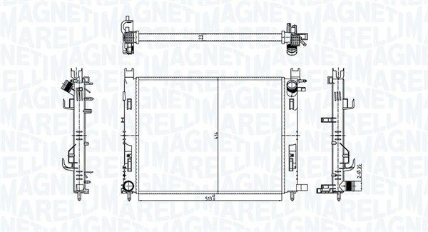 MAGNETI MARELLI Radiatore motore 350213182100 MAGNETI MARELLI 350213182100 Radiatore motore Citroën JUMPER originali