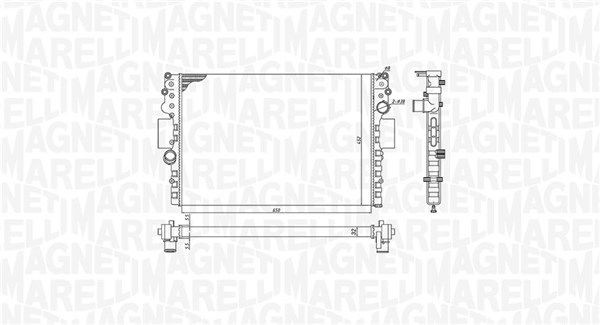 MAGNETI MARELLI Radiaator, mootorijahutus 350213183800 Mootori jahutusradiaator MAGNETI MARELLI Lexus SC 350213183800