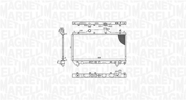 MAGNETI MARELLI Ψυγείο, ψύξη κινητήρα 350213186200 MAGNETI MARELLI 350213186200 Ψυγειο νερου Toyota Avensis T22 Combi τιμες