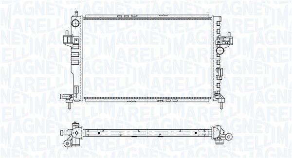 MAGNETI MARELLI Chladič motora 350213191500 Chladič vody MAGNETI MARELLI Chevrolet COLORADO 350213191500