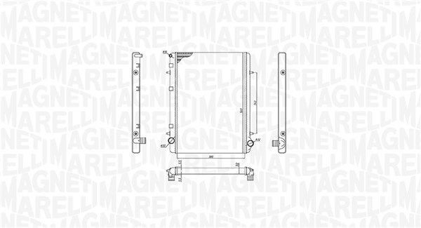 MAGNETI MARELLI Radiateur du moteur 350213195900 Peugeot 108 Module de refroidissement MAGNETI MARELLI 350213195900
