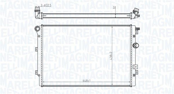 MAGNETI MARELLI Radiatore motore 350213196800 350213196800 Radiatore MAGNETI MARELLI SEAT MARBELLA costo