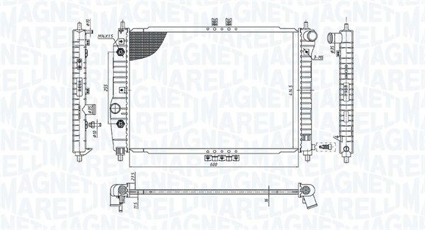 MAGNETI MARELLI Chladič motora 350213197400 Chladič motora MAGNETI MARELLI Chevrolet COLORADO 350213197400