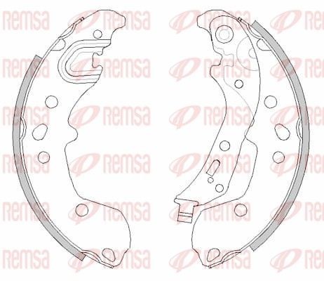 REMSA Bremsesko sett 4498.00 Trommelbremser REMSA Volkswagen T-CROSS 4498.00