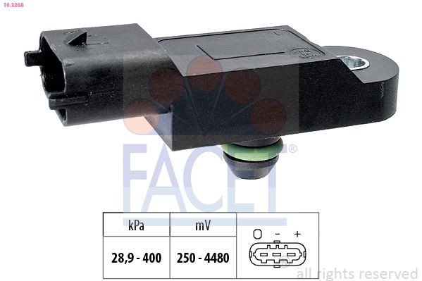FACET Laddtryckssensor 10.3368 FACET 10.3368 laddtrycksgivare Renault Espace 5 pris