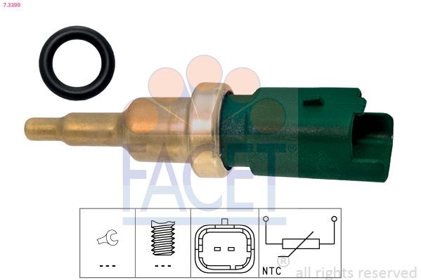 FACET Sensor, coolant temperature 7.3399 7.3399 FACET coolant sensor for CHEVROLET CAPRICE