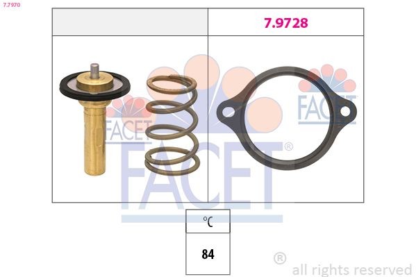 FACET Termostato motore 7.7970 7.7970 costo Termostato refrigerante OPEL MOVANO FACET