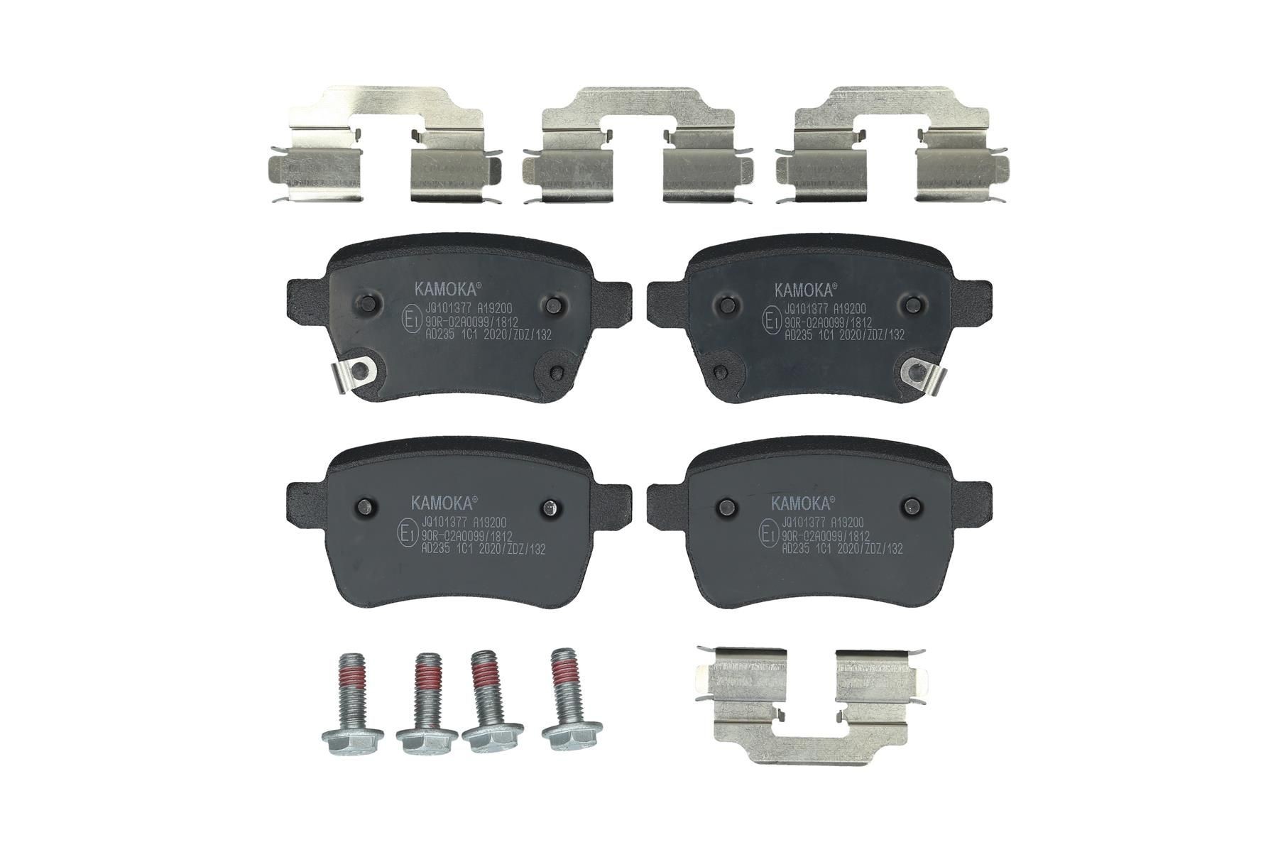 KAMOKA Bromsbelägg JQ101377 JQ101377 KAMOKA bromskloss Fiat STILO