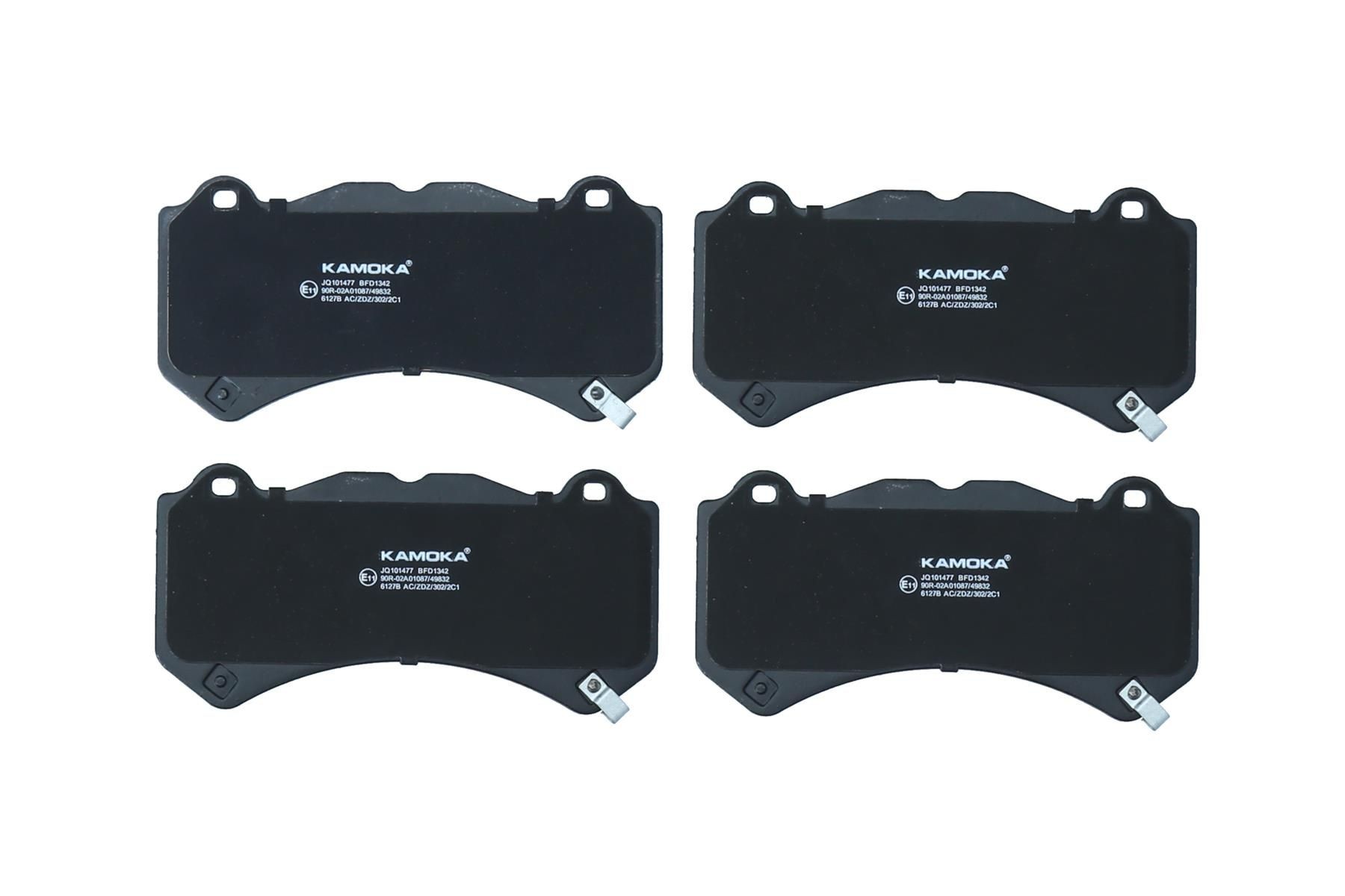 Kit pastiglie freni KAMOKA JQ101477 KAMOKA JQ101477 Pasticche dei freni anteriori e posteriori Chevrolet CORVETTE 2012