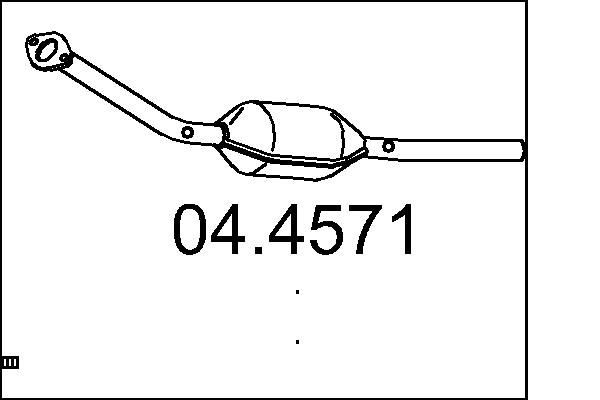 MTS Katalysator 04.4571 04.4571 Katalysator TOYOTA C-HR MTS