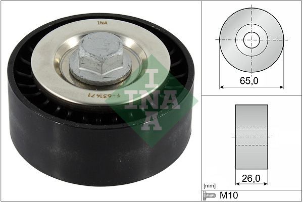 Deflection / Guide Pulley, v-ribbed belt INA 532 0896 10 INA 532 0896 10 Opel ZAFIRA 2016 Deflection pulley price