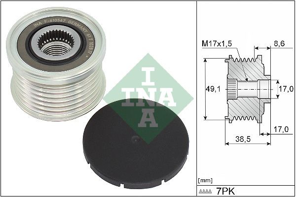 INA Dispositivo ruota libera alternatore 535 0344 10 INA 535 0344 10 Puleggia alternatore Persona 400 Sedan (C9_S) originale prezzo