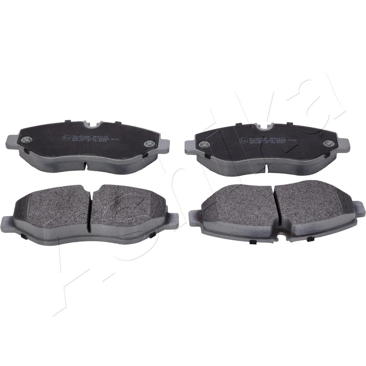 ASHIKA Remblokken 50-00-0538 50-00-0538 Remblokset Volkswagen TOURAN ASHIKA