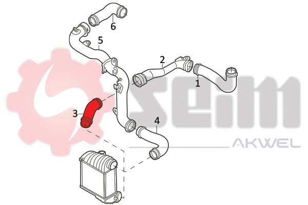 SEIM Hadica plniaceho vzduchu 981947 981947 Hadica plniaceho vzduchu Volkswagen JETTA SEIM