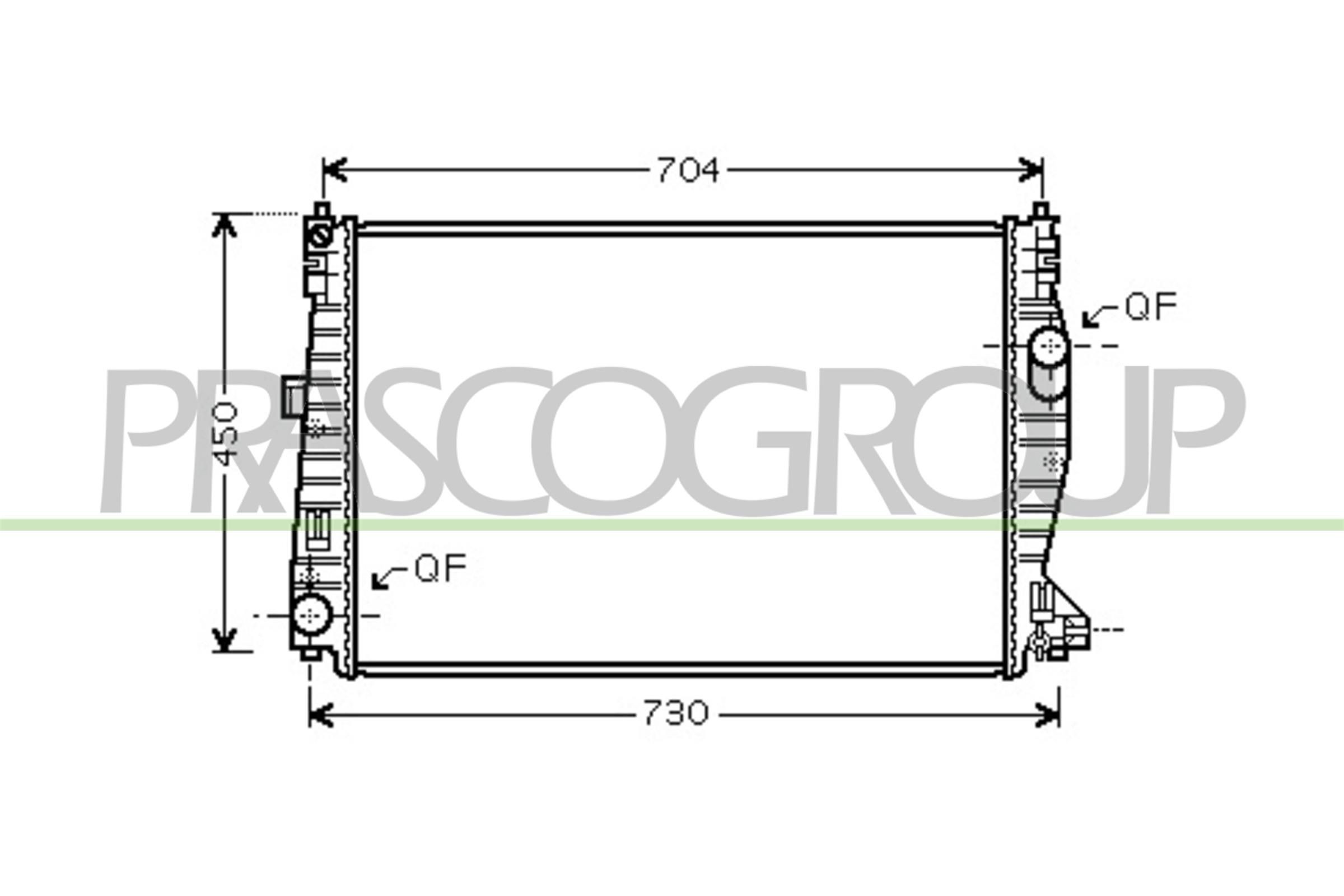 PRASCO Radiatore motore AA090R001 AA090R001 costo Radiatore ALFA ROMEO GIULIETTA PRASCO