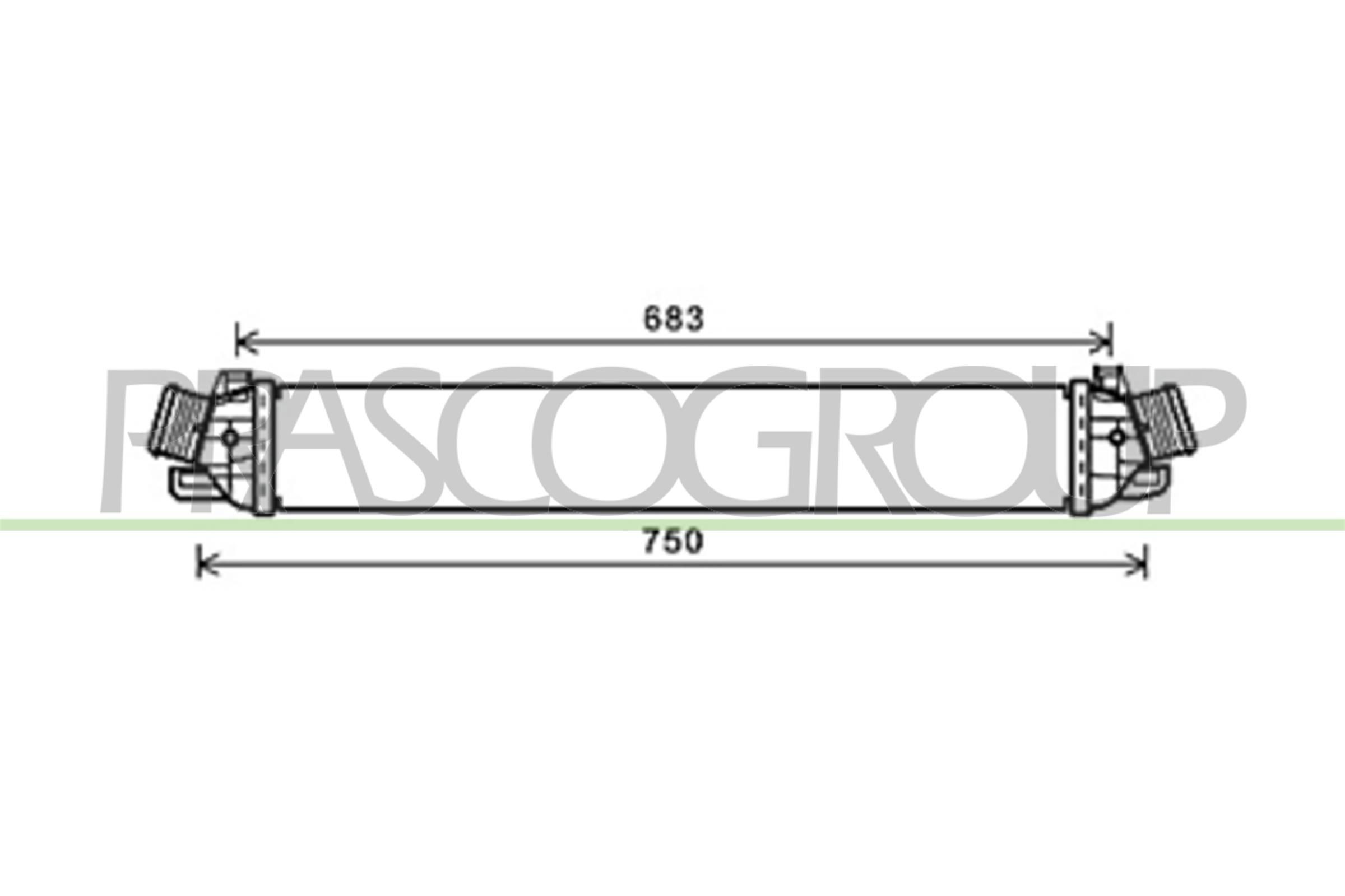 PRASCO Intercooler AA344N003 AA344N003 Radiator intercooler ALFA ROMEO 146 PRASCO