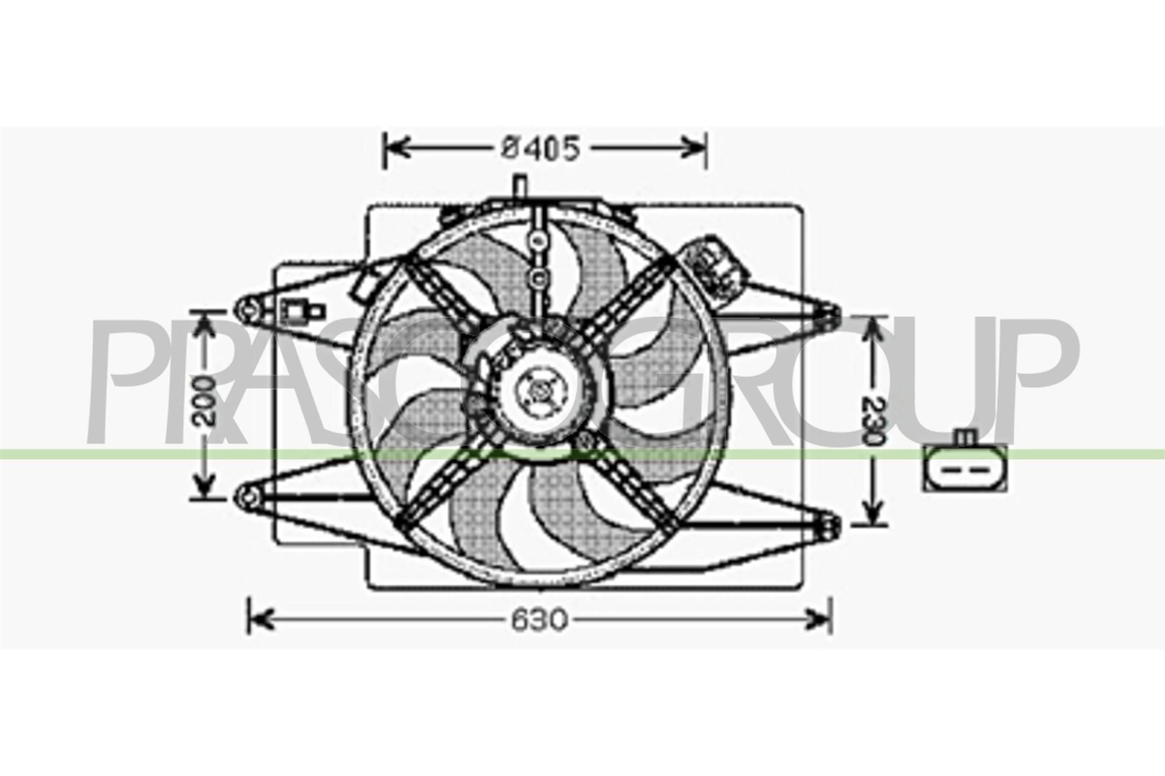 PRASCO Kühlerlüfter AA640F003 Lüfter Motorkühlung PRASCO SPIDER AA640F003 günstig