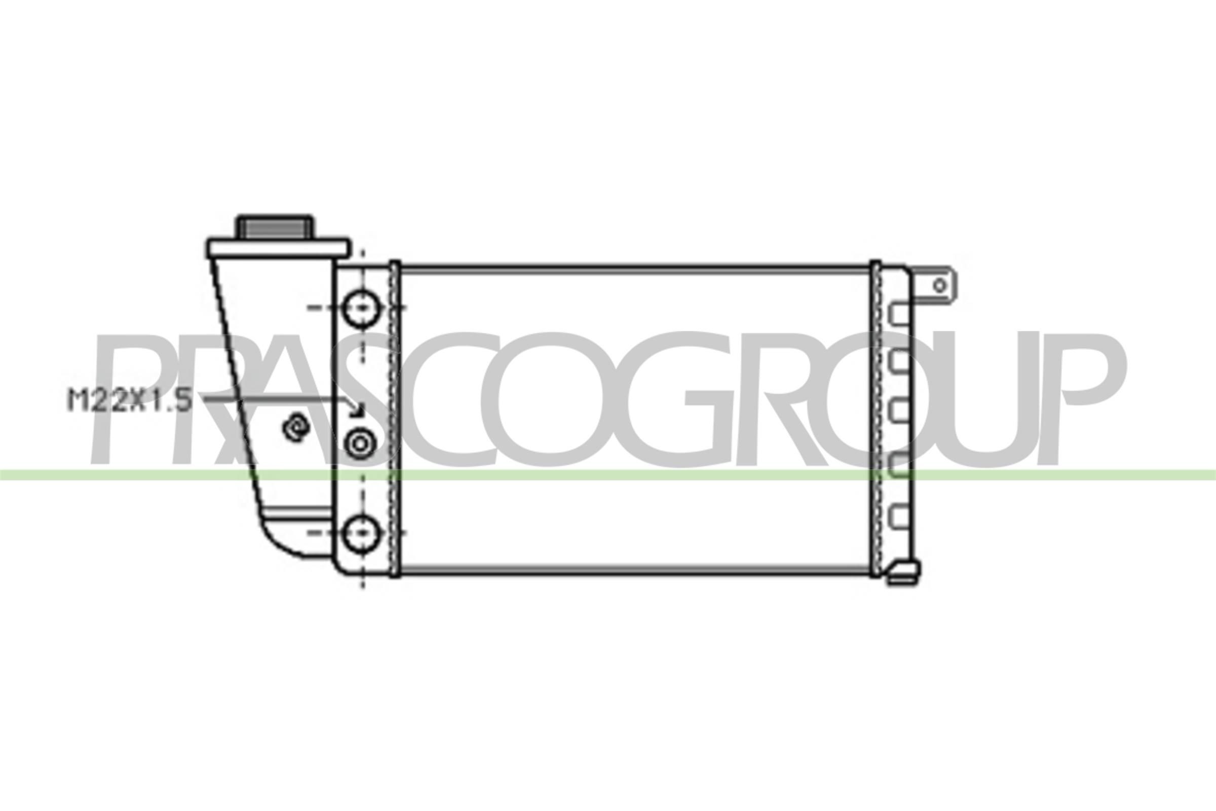 PRASCO Radiateur AB017R002 AB017R002 Radiator LANCIA KAPPA PRASCO