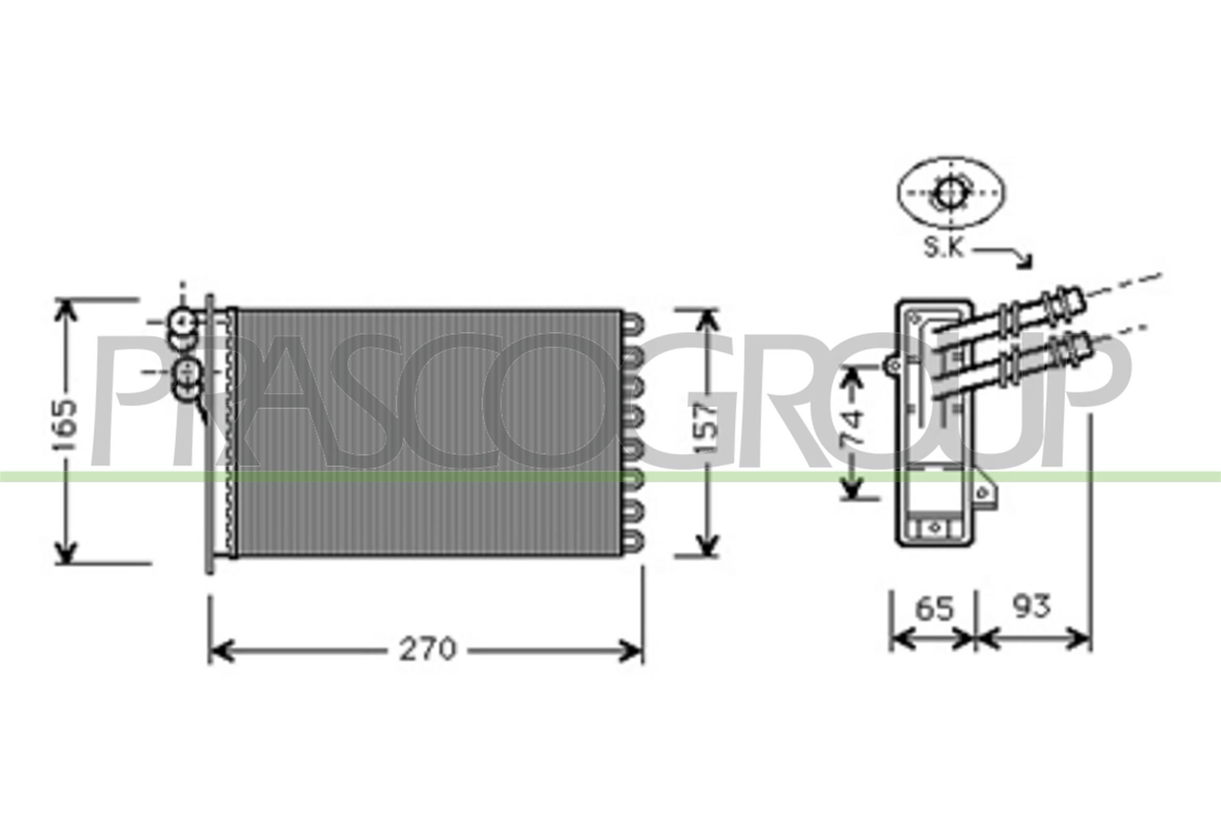PRASCO Radiateur de chauffage AD016H004 Radiateur de chauffage PRASCO A5 AD016H004 pas cher