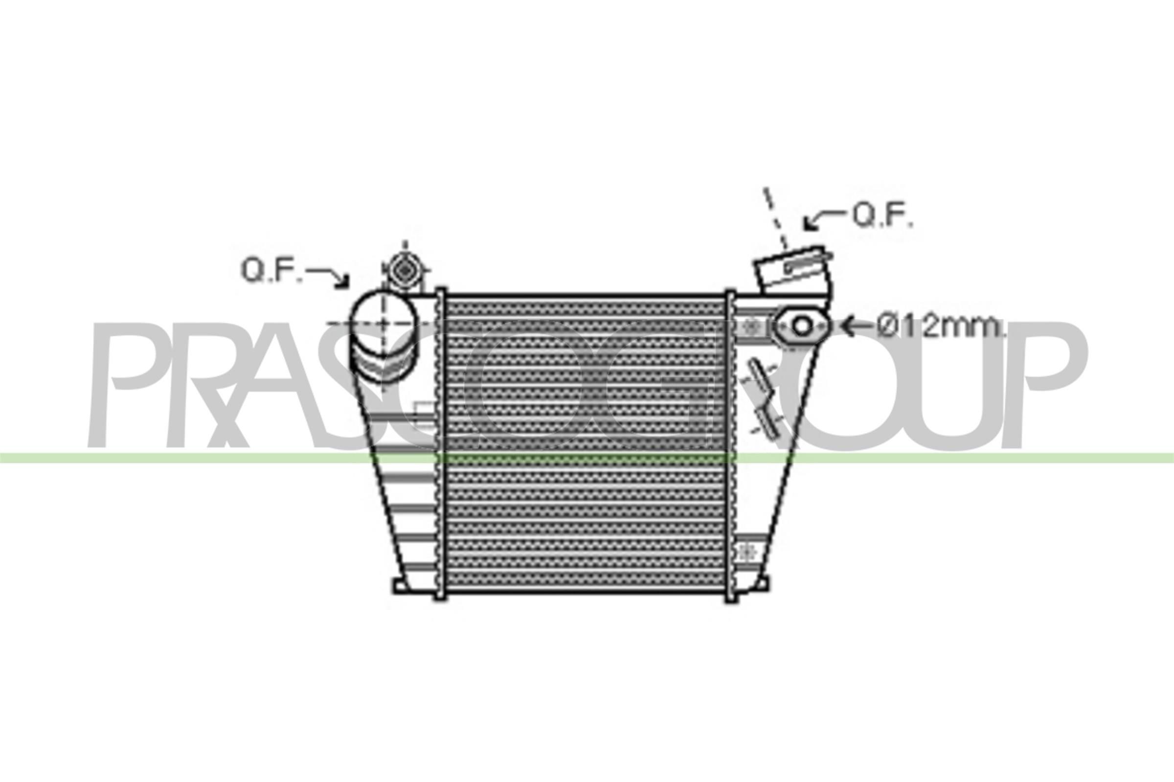 PRASCO Intercooler AD016N001 SKODA OCTAVIA PRASCO turbo intercooler AD016N001