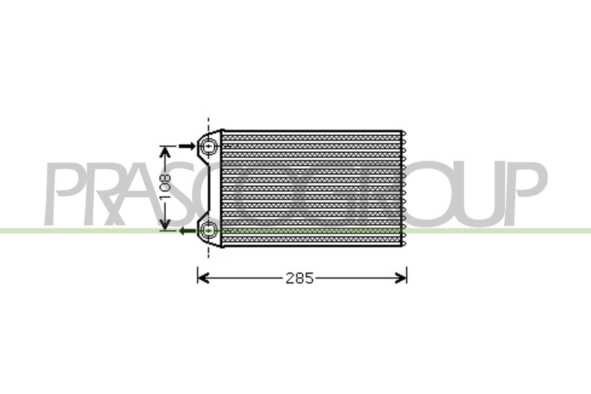 PRASCO Siltummainis, Salona apsilde AD020H001 Salona apsildes radiators PRASCO 88/109 AD020H001 lēti