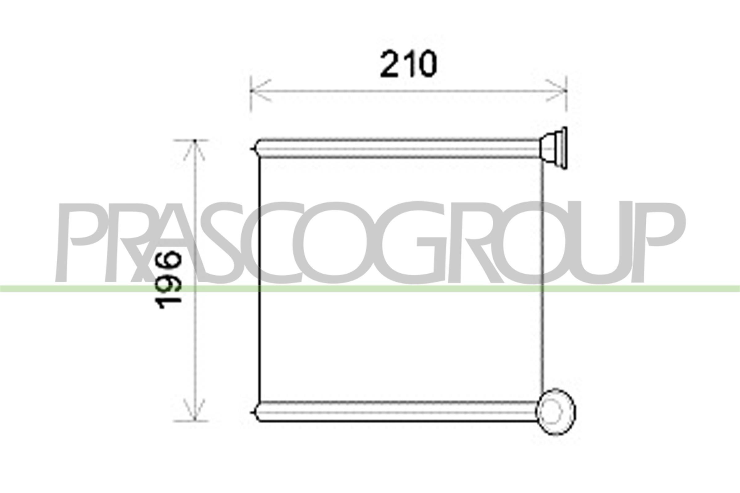 Siltummainis, Salona apsilde PRASCO AD324H001 PRASCO AD324H001: Salona apsildes radiators Audi A3 2018