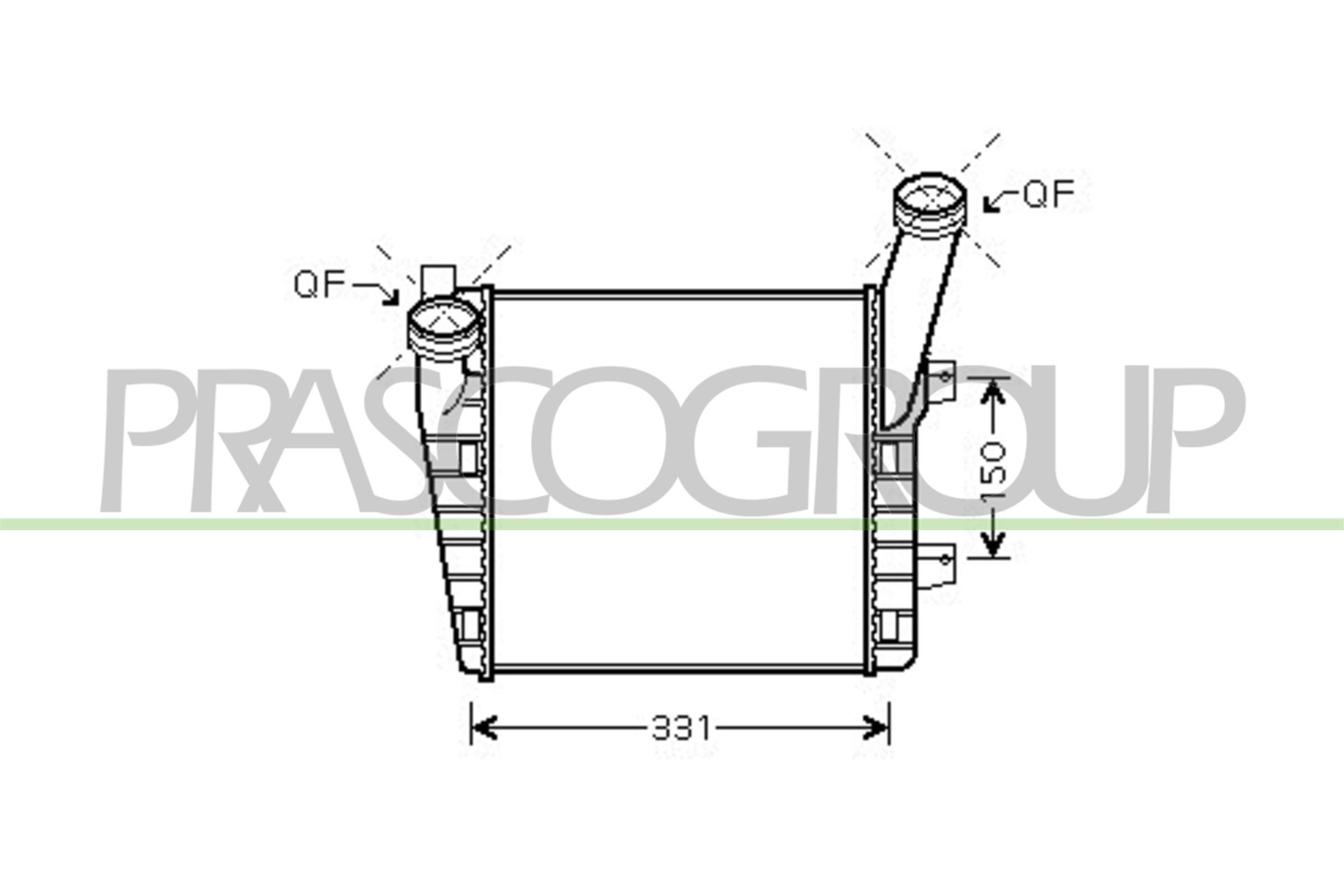 PRASCO Intercooler AD830N002 PRASCO AD830N002 Ladeluftkjøler VW Touareg 7p billige