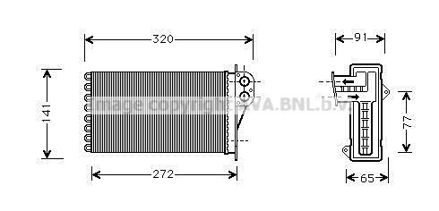PRASCO Radiator, motorkjøling AD830R001 AD830R001 Radiator PRASCO PORSCHE 944