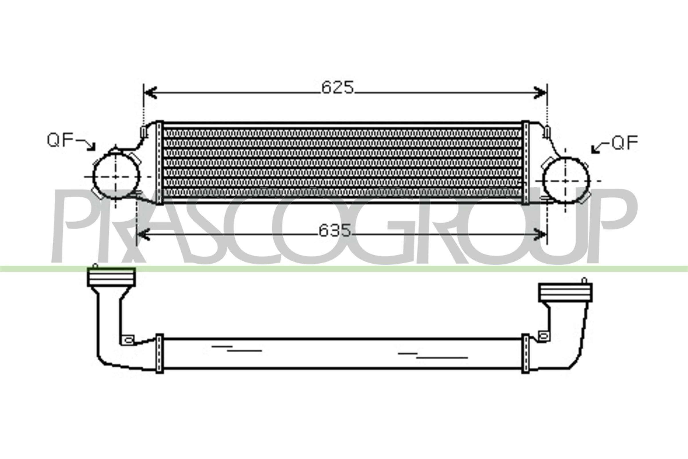 Vahejahuti PRASCO BM020N001 PRASCO BM020N001: Intercooler BMW X3 2009