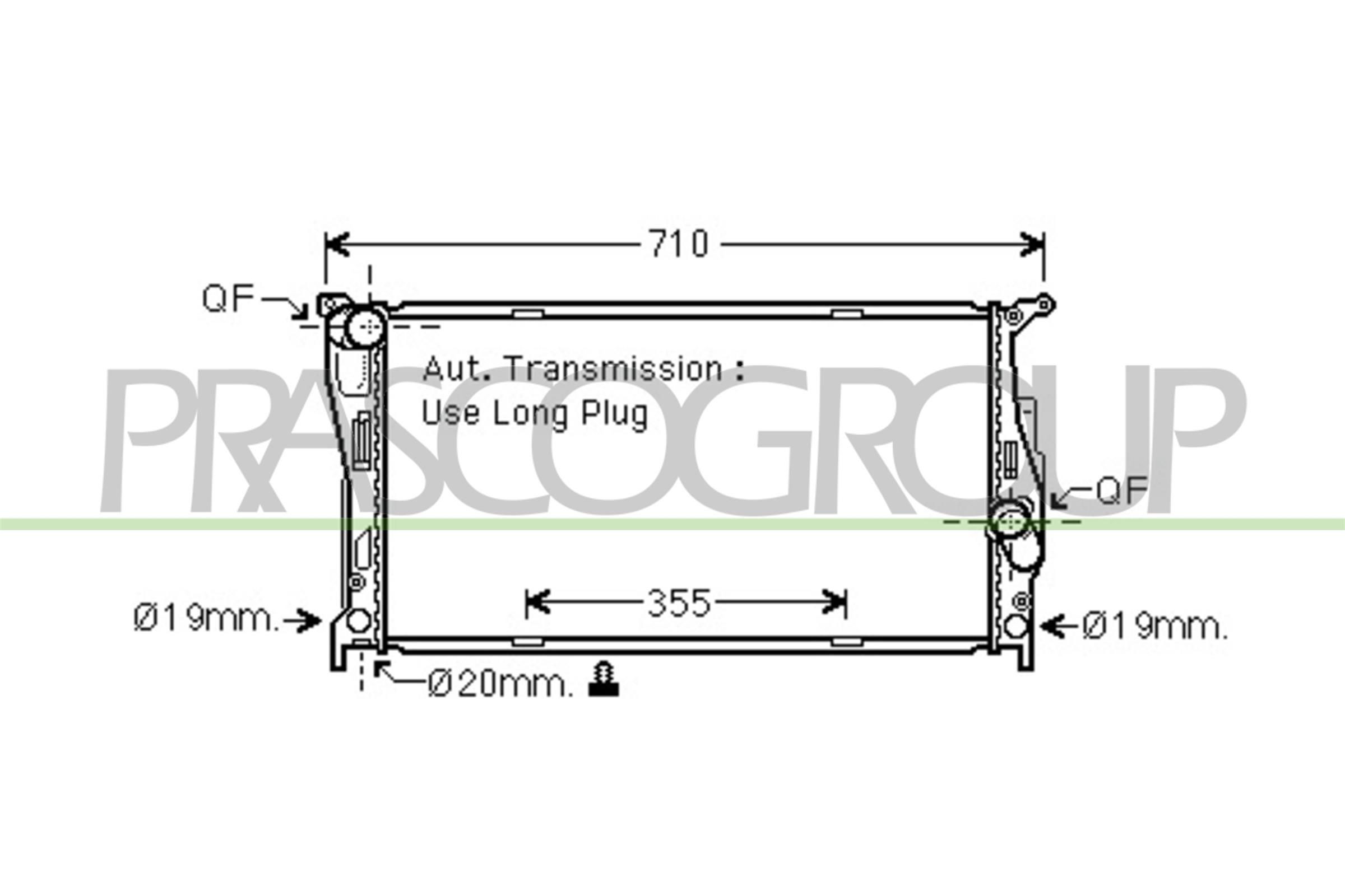 Radiatore motore PRASCO BM024R006 BW2542 PRASCO BM024R006 Radiatore acqua BMW Z4 2016