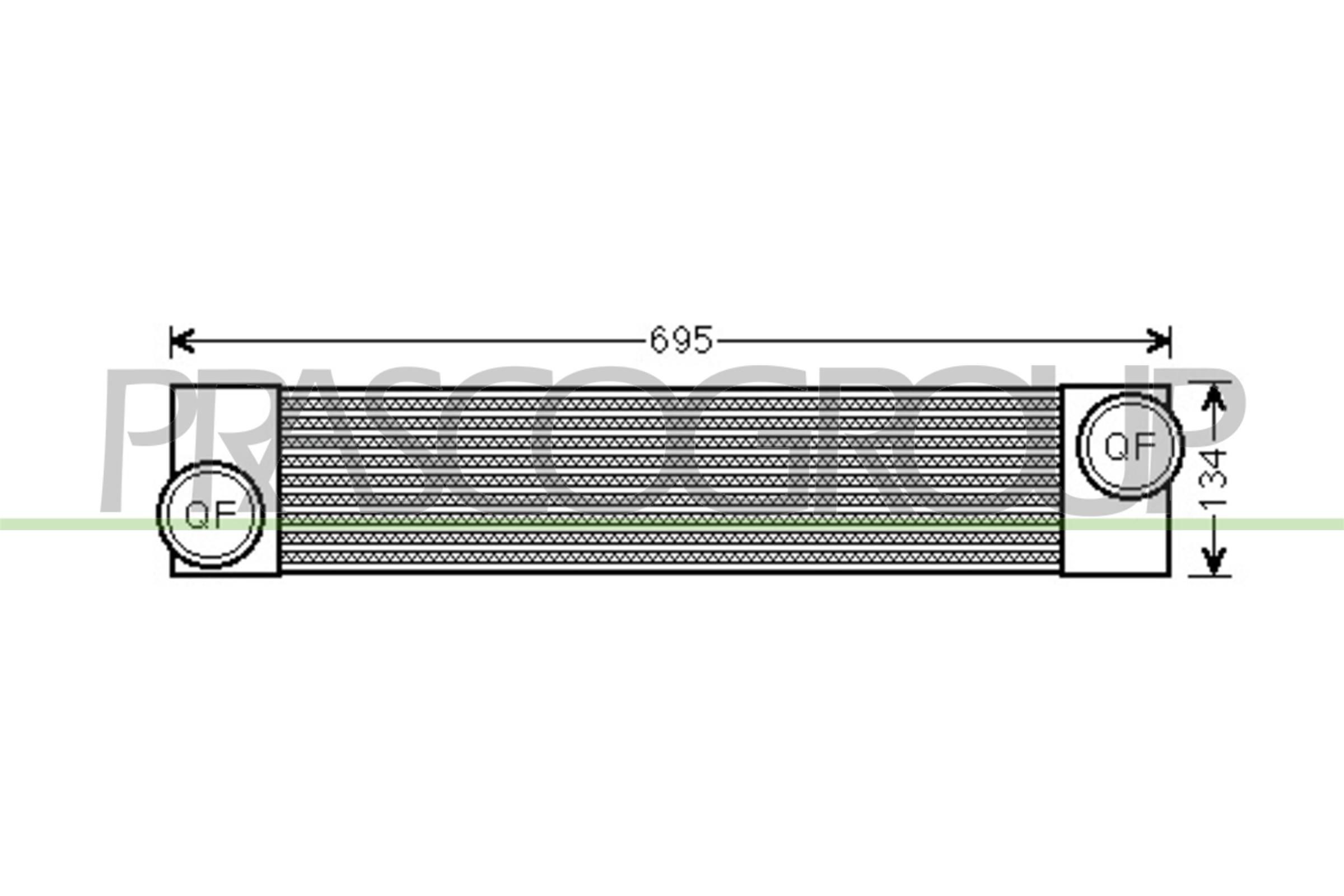 Intercooler PRASCO BM046N002 PRASCO BM046N002 Radiator intercooler BMW 6-serie 2004